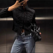 Josephine Villiers | Frog-Button Cropped Jacket For Women