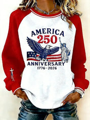 Adrienne Holloway | 250 Years of Freedom Patriotic Sweatshirt For Women