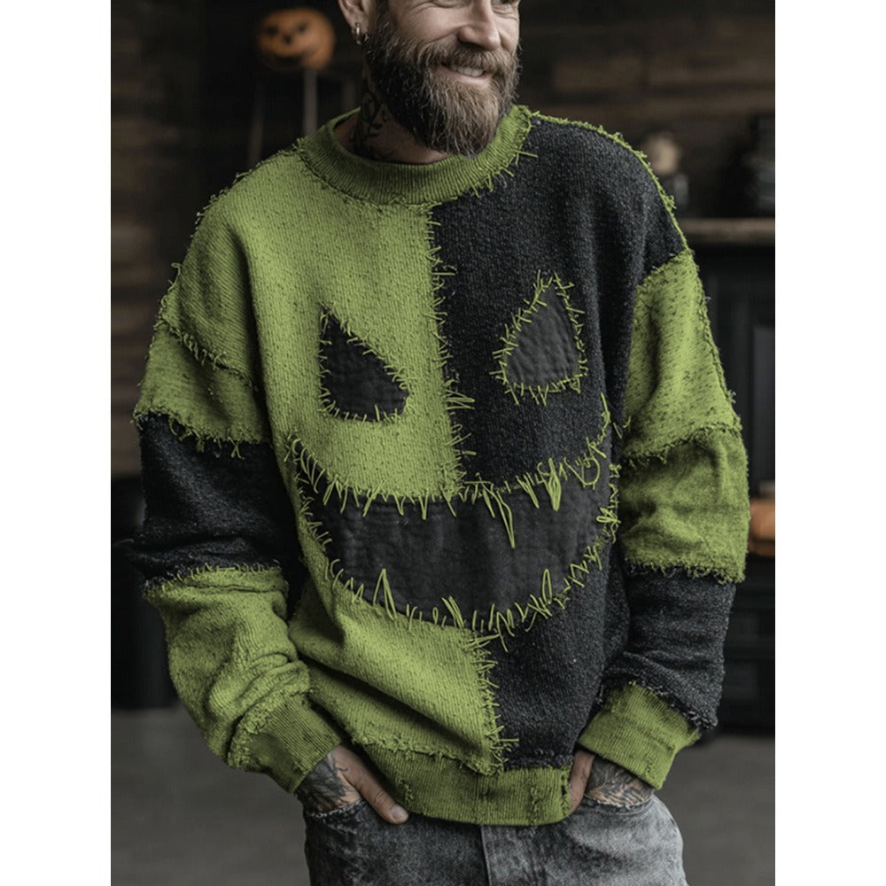 Julien Beaumont | Halloween Pumpkin Print Unisex Sweater