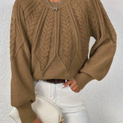 Fabienne Cortland | Cable-Knit Round-Neck Sweater For Women