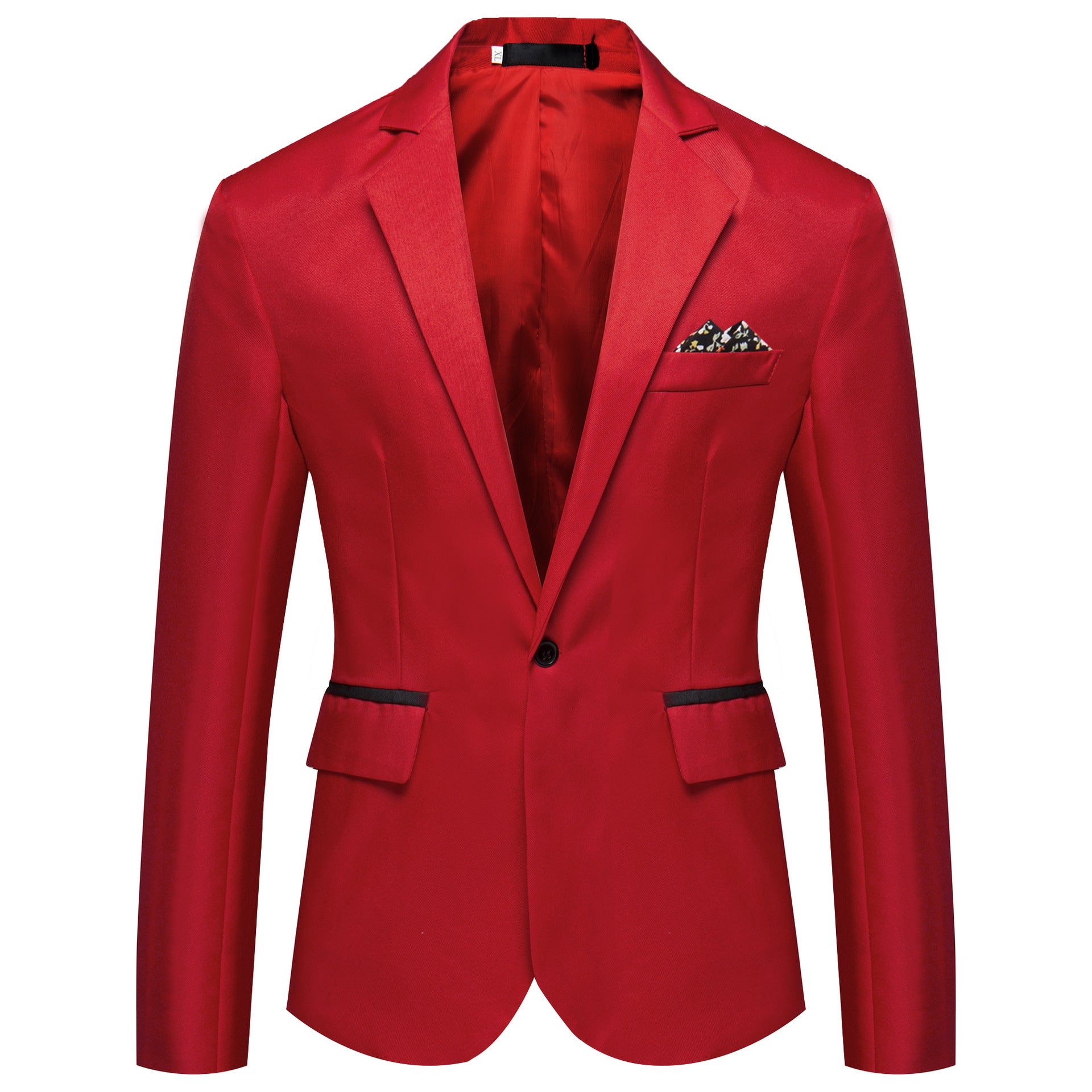 Finn Saxford | One-Button Blazer With Pocket Square For Men