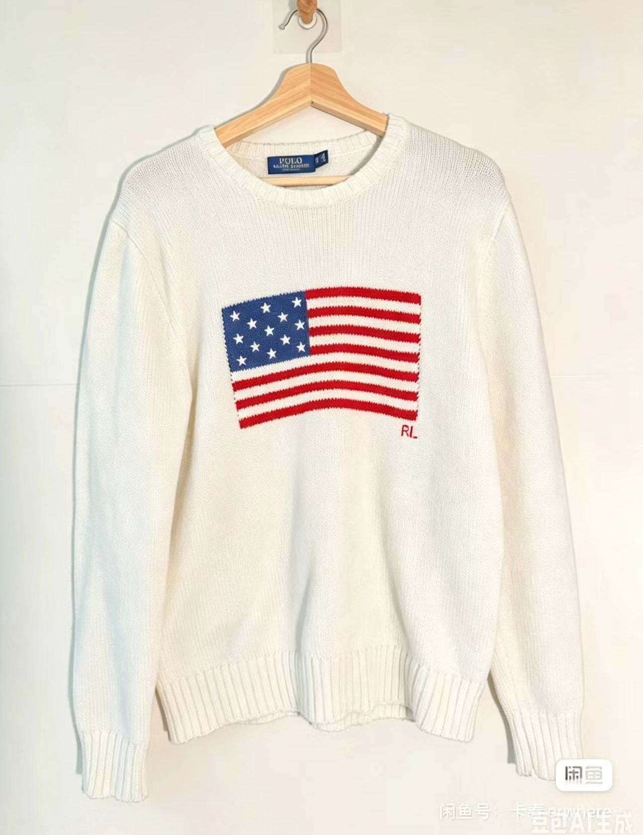 Brooke Ellsworth | American Flag Turtleneck Knit Sweater For Women