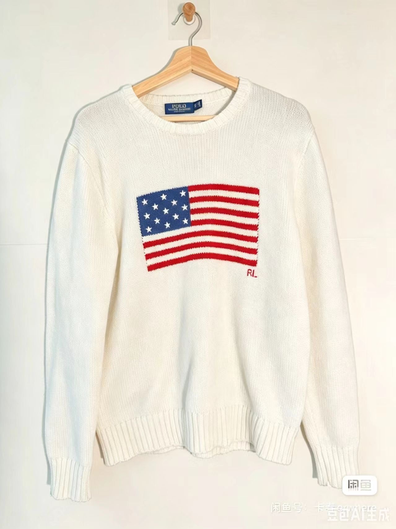 Brooke Ellsworth | American Flag Turtleneck Knit Sweater For Women