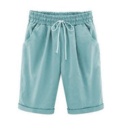 Diane Wentmore | Casual Loose-Fit Cotton Capri Shorts For Women