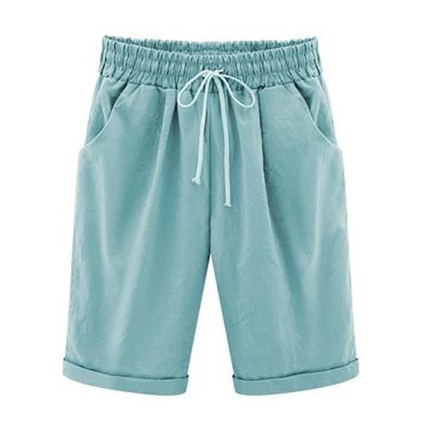 Diane Wentmore | Casual Loose-Fit Cotton Capri Shorts For Women