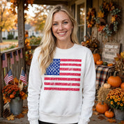 Reagan Calloway | American Flag Graphic Sweatshirt For Women
