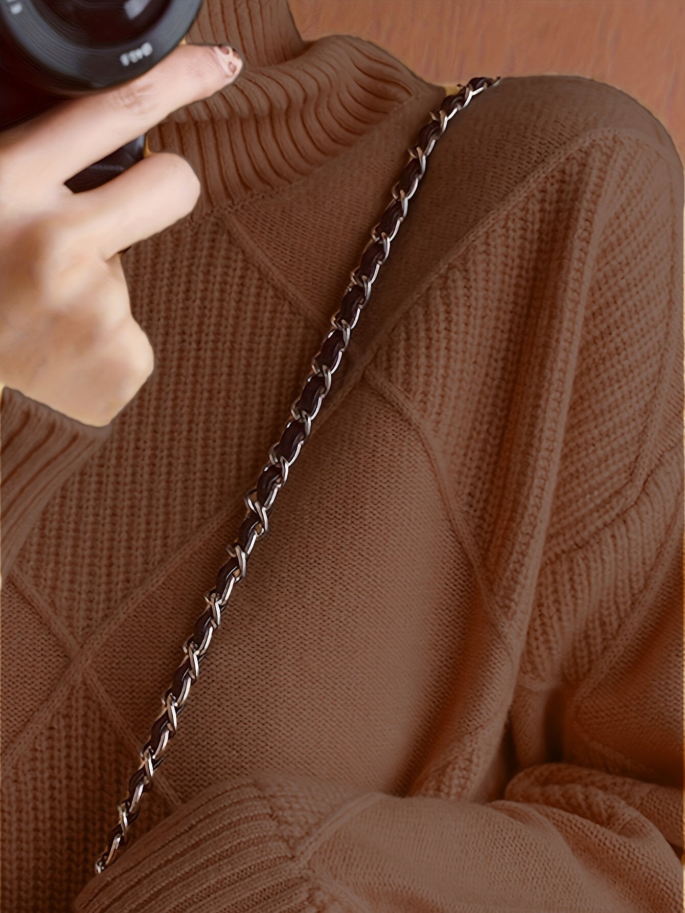 Josephine Alderidge | Diamond-Knit Turtleneck Sweater For Women