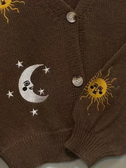 Nadia Colville | Celestial Embroidered Cardigan Sweater For Women