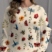 Beatrice Solano | Embroidered Crewneck Sweater For Women