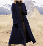 Yvette Charbonneau | Long Wool Blend Cardigan Coat For Women