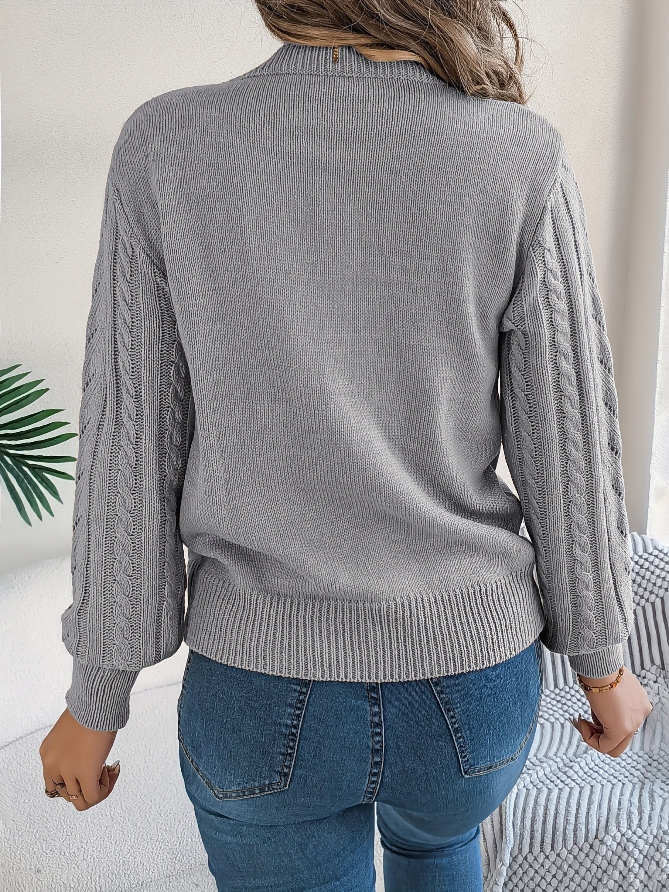 Camilla Winterbourne | Cable-Knit Textured Sweater For Women