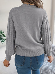 Camilla Winterbourne | Cable-Knit Textured Sweater For Women