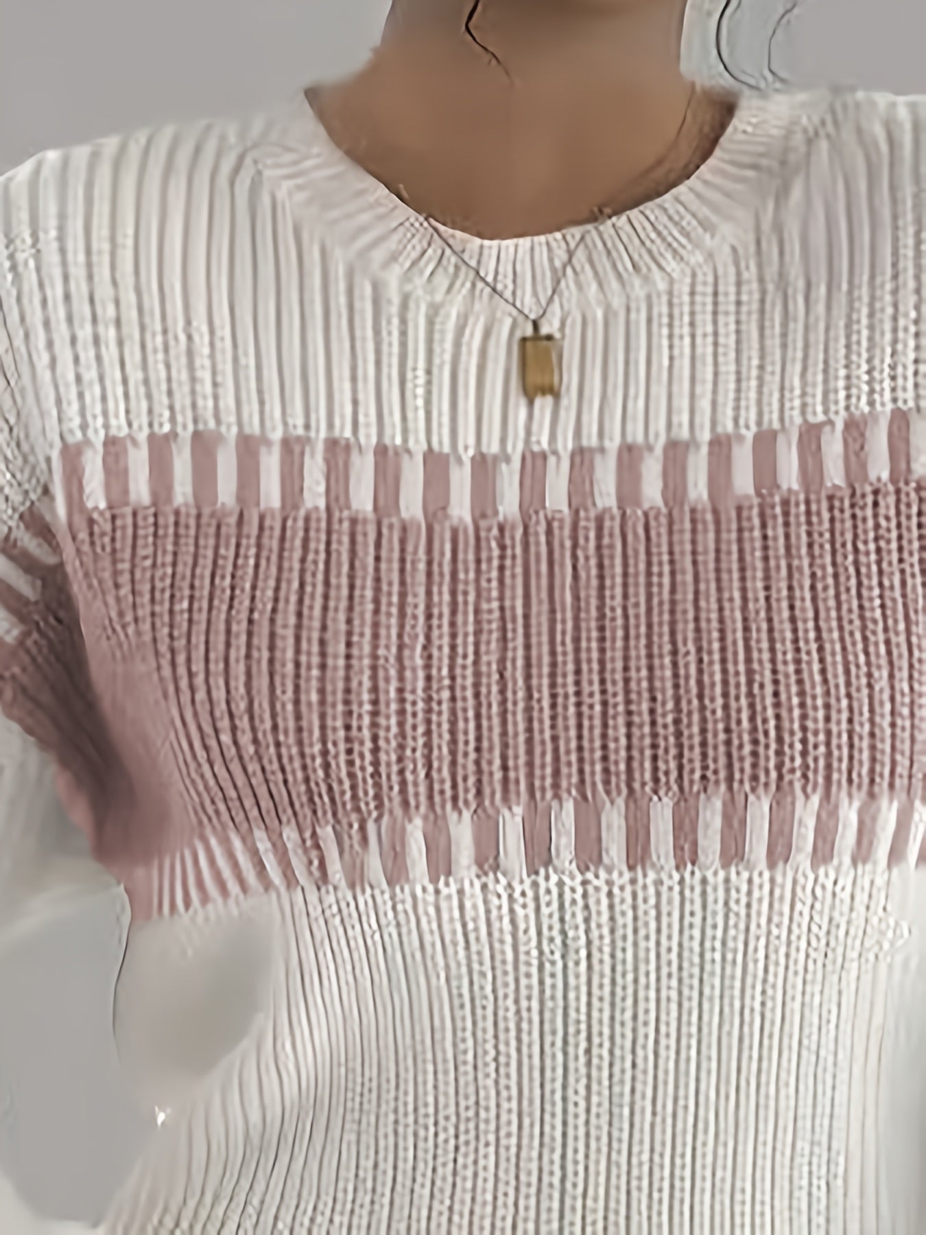 Margaux Thibault | Colour-Block Striped Sweater For Women