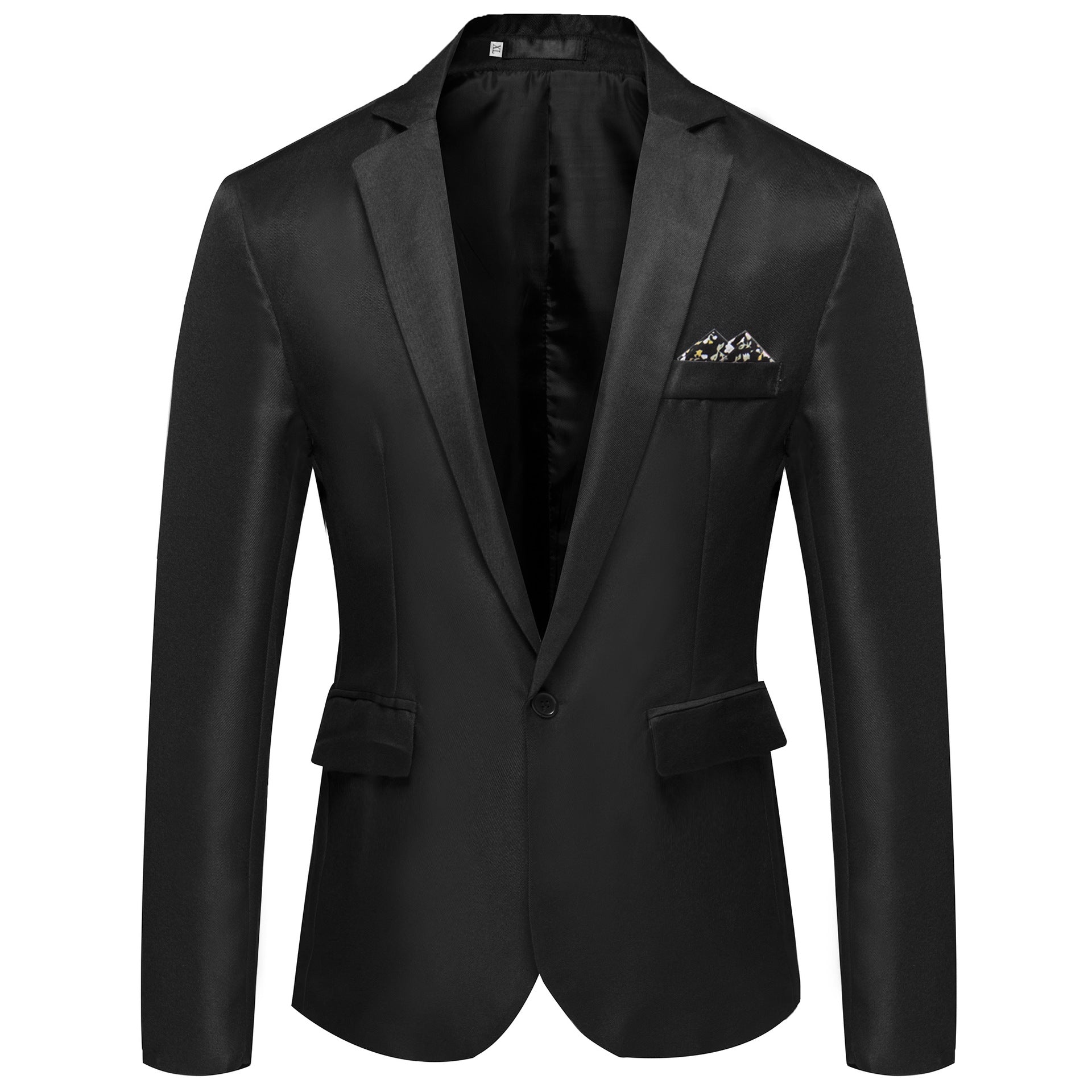 Finn Saxford | One-Button Blazer With Pocket Square For Men