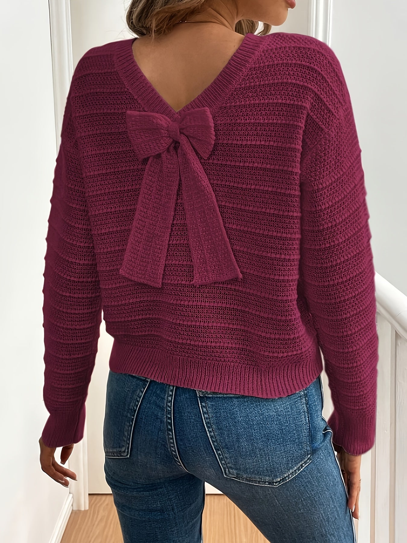 Adrienne Sorbier | Bow-Tie Knit Sweater For Women