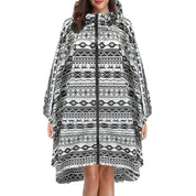 Elaine Beaurivage | Printed Hooded Raincoat For Women
