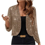 Birdie Milgate | Sequin Shimmer Cropped Jacket For Women