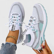 Emmeline Hartcross | Orthopedic Mesh Sneakers in Pink Beige