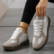 Isadora Beauchamp | Leather Lace-Up Sneakers For Women