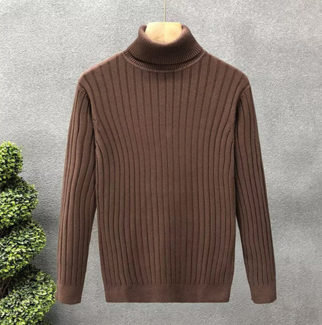 Jude Quarton | Slim Fit Ribbed Turtleneck Sweater For Men