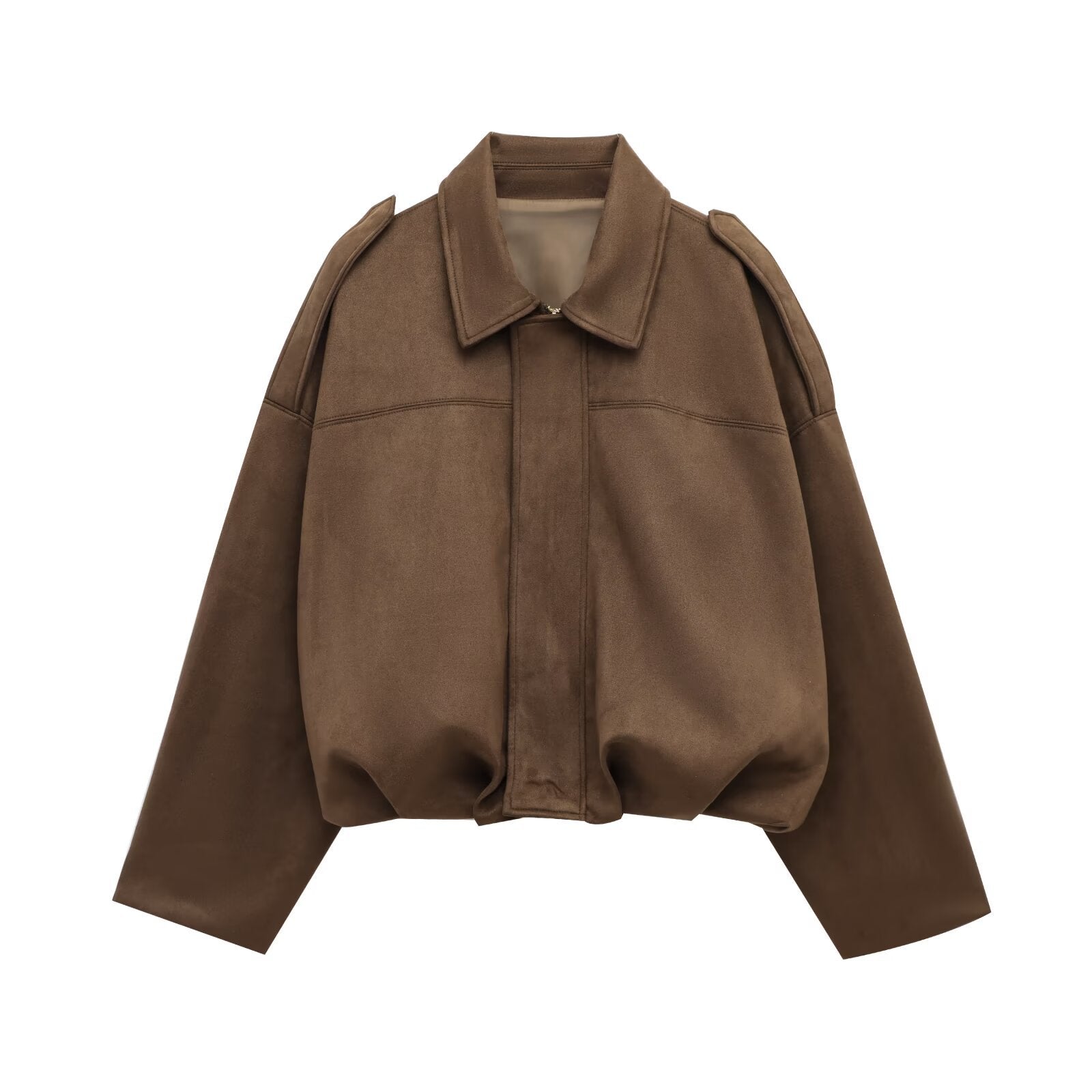 Renata Ashbourne | Faux Suede Pilot Jacket For Women