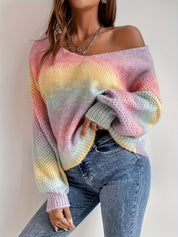 Nora Westbrook | Tie-Dye Off-Shoulder Sweater For Women