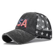 Beatrice Fontaine | Distressed American Flag Veterans Day Baseball Cap Unisex