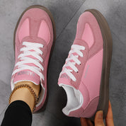 Isadora Beauchamp | Leather Lace-Up Sneakers For Women