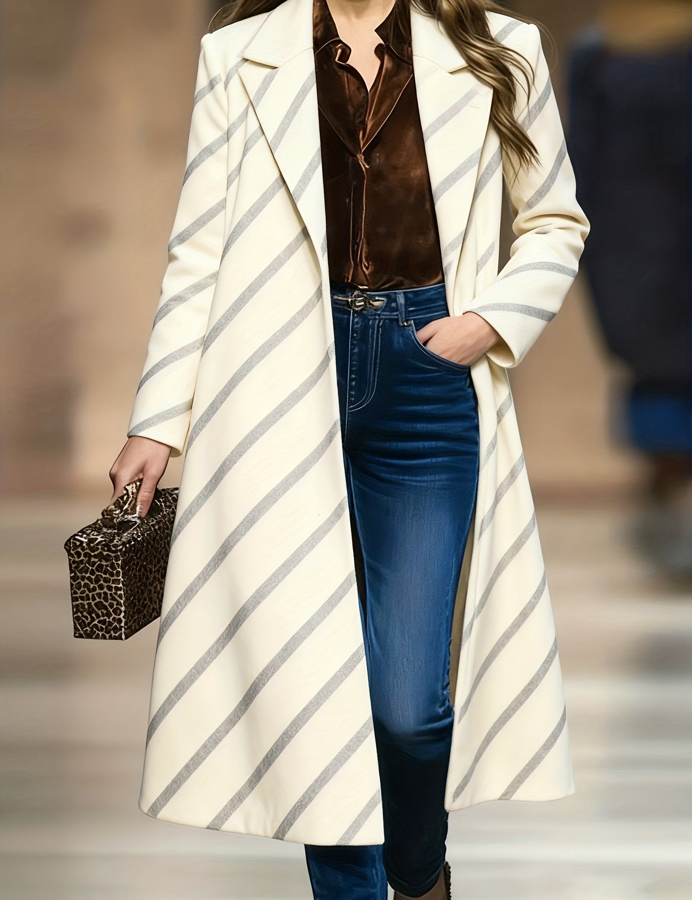 Sallie Kingswell | Velvet Long Lapel Duster Coat For Women