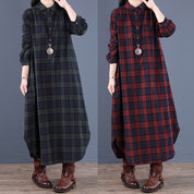 Elodie Marchand | Plaid Shirt Maxi Dress For Women
