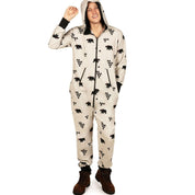 Joy | Black Candy Cane Christmas Pajamas Unisex & Couples
