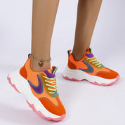 Natasha Verlaine | Mixed-Color Chunky Sneakers For Women