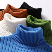 Jude Quarton | Slim Fit Ribbed Turtleneck Sweater For Men
