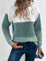 Marisol Beringer | Color-Blocked Sweater With Drop-Shoulder Sleeves