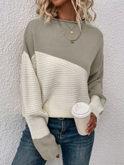 Helene Walbridge | Color Block Relaxed Sweater For Women