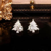 Antonella Ferrand | Rhinestone Christmas Tree Stud Earrings