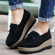 Beatrice Lombard | Tassel Bow Suede Loafers For Women