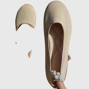 Sylvaine Portreaux | Black Knit Ballet Flats Anti-Slip