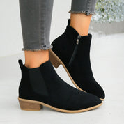 Dinah Everham | Suede-Look Chelsea Ankle Boots For Women