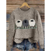 Maximilian Rutherford | Abstract Patchwork Print Sweater For Men