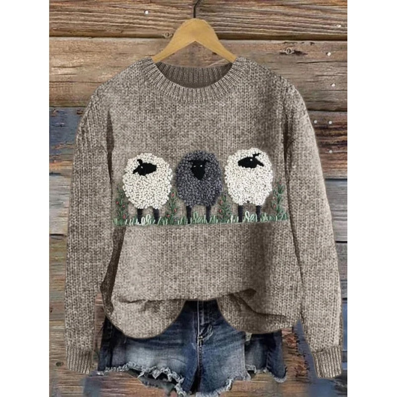 Maximilian Rutherford | Abstract Patchwork Print Sweater For Men