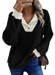 Margherita Fontanelli | Ribbed Knit Collared Sweater For Women