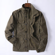 Boone Glenholt | Stand Collar Military Field Jacket For Men