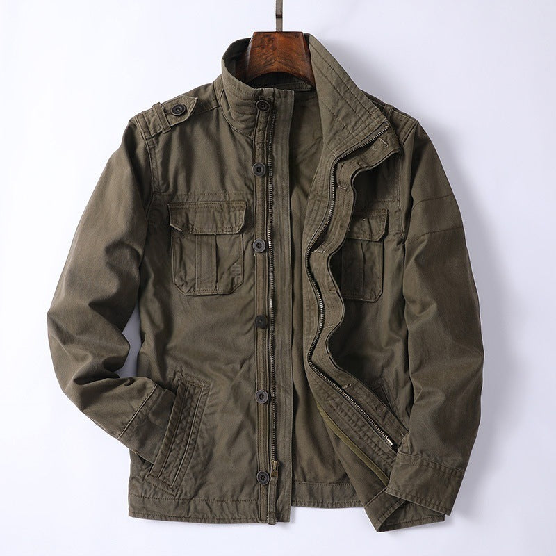 Boone Glenholt | Stand Collar Military Field Jacket For Men