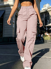 Sabine Hollande | High-Waisted Wide-Leg Cargo Pants For Women
