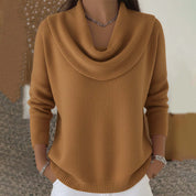 Lilah Morbridge | Cowl Neck Knit Sweater For Women