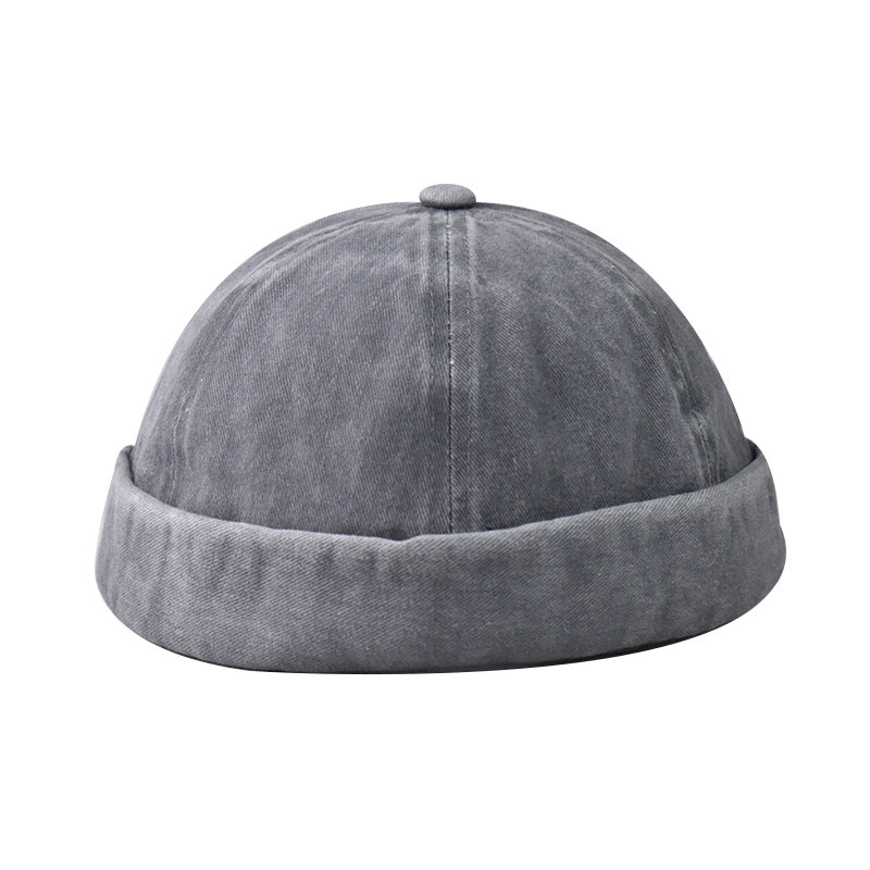 Distressed Washed Skull Cap Hat