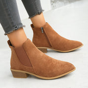 Dinah Everham | Suede-Look Chelsea Ankle Boots For Women