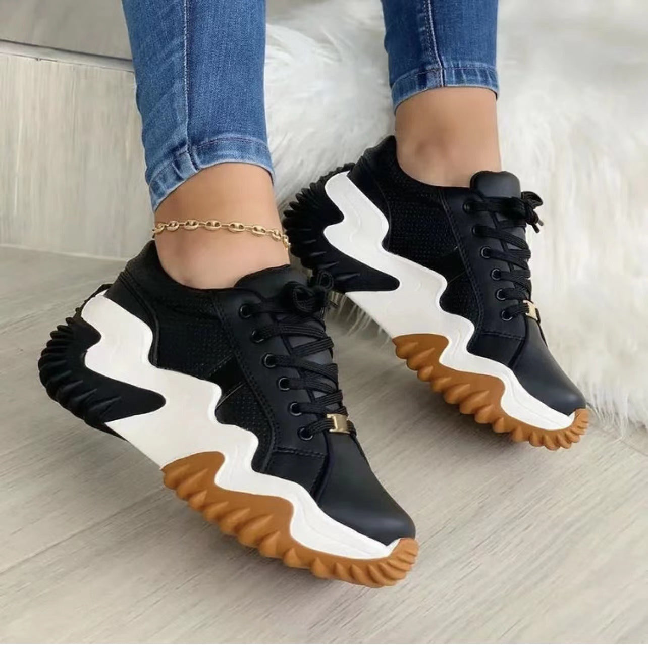 Simone Delacourt | Colorblock Chunky Sneakers For Women