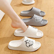 Margot Delacroix | Cozy Cat Platform Slide Slippers For Women